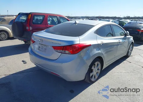 2013 Hyundai Elantra Limited из США, поврежденный, VIN 5NPDH4AE4DH436905